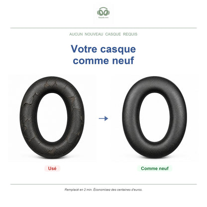 Coussinets pour Bowers & Wilkins PX7, avant et après