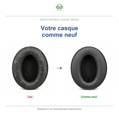 Oorkussens voor Sennheiser HD 400 / 450 Serie – Geschikt voor HD 4.50BT, HD 450BT, HD 400S, HD 458BT en meer — Before and after