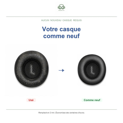 Oorkussens voor JBL E35 / E45 Serie – Geschikt voor E35, E45, E45BT, C45BT en meer — Before and after