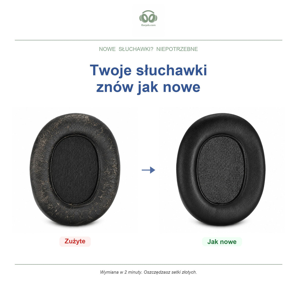 Gąbki do słuchawek AKG K361 / K371 Series | Pasują do K361, K361-BT, K371, K371-BT