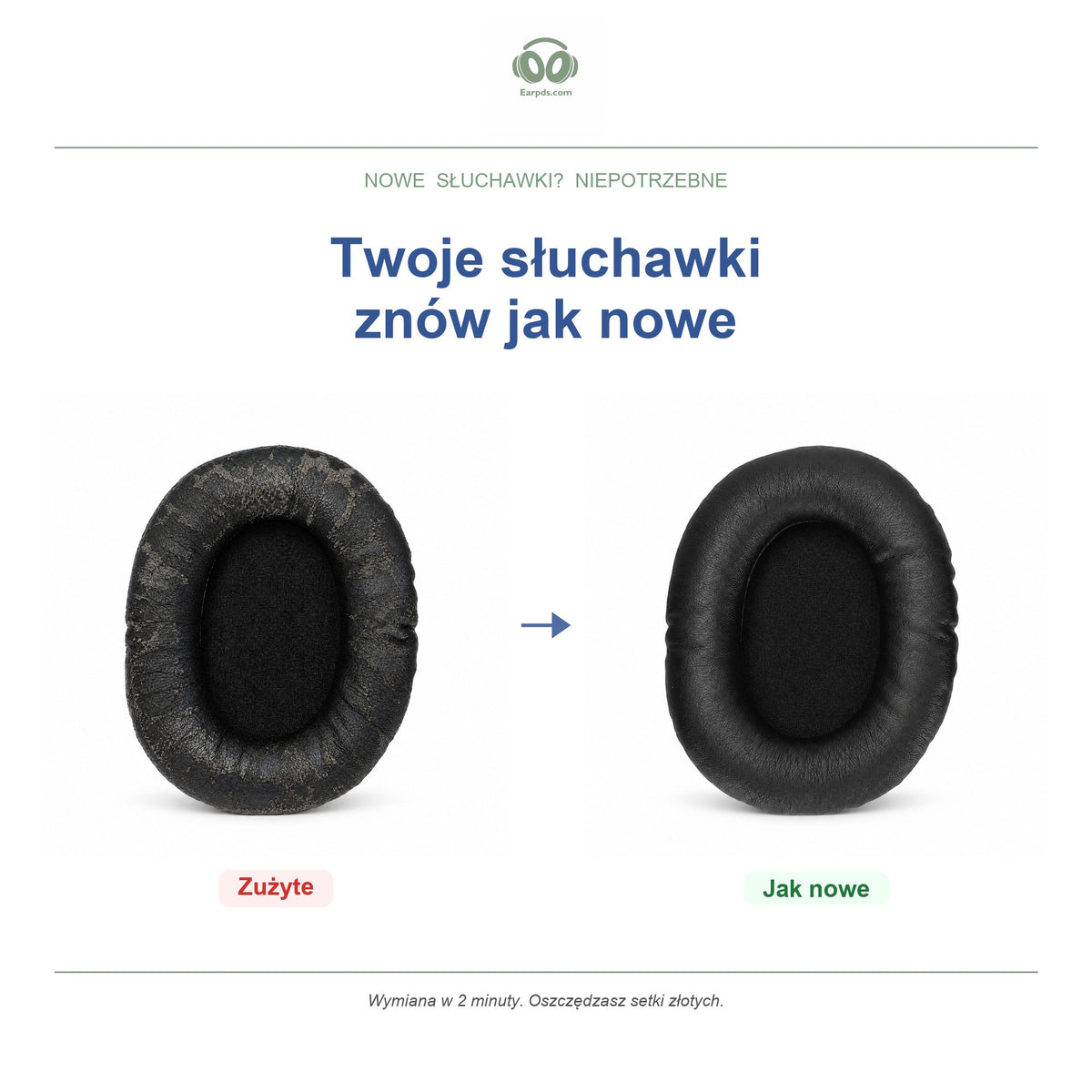 Gąbki do słuchawek Razer Barracuda Series | Pasują do Barracuda, Barracuda X, Barracuda X Chroma