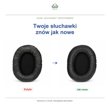 Gąbki do słuchawek Razer Barracuda Series, przed i po
