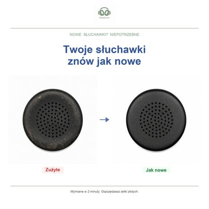 Gąbki do słuchawek Skullcandy Uproar Series, przed i po