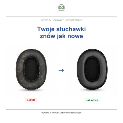 Gąbki do słuchawek Skullcandy Crusher / Hesh 3, przed i po