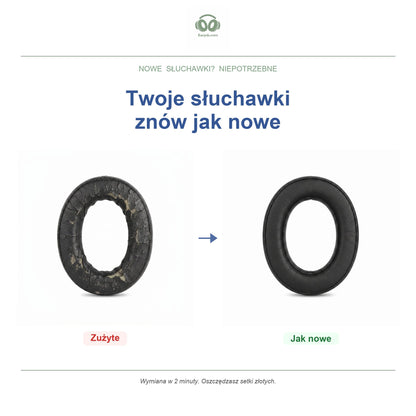 Gąbki do słuchawek Corsair HS50 / HS70 Series, wymienne, przed i po