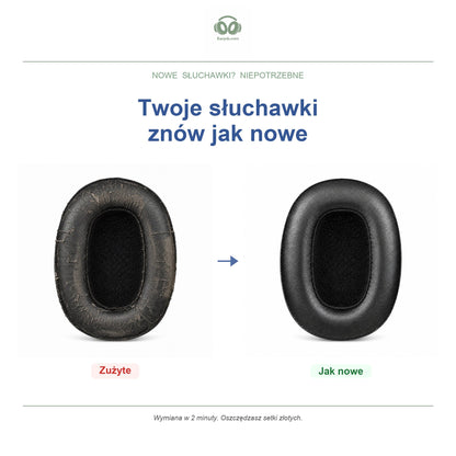 Gąbki do słuchawek Skullcandy Crusher 360, przed i po