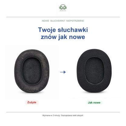 Gąbki do słuchawek Razer BlackShark V2 Pro 2023, przed i po