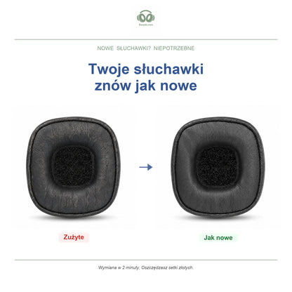Gąbki do słuchawek Marshall Major III / Mid ANC, wymienne, przed i po