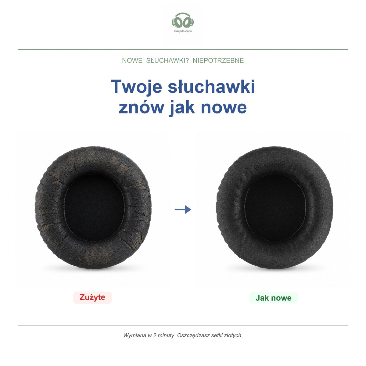 Gąbki do słuchawek SteelSeries Siberia Series | Pasują do Siberia V1, V2, V3 i innych