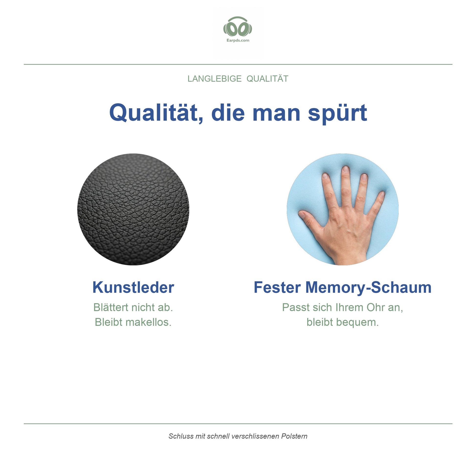 Ersatz-Ohrpolster – Kunstleder