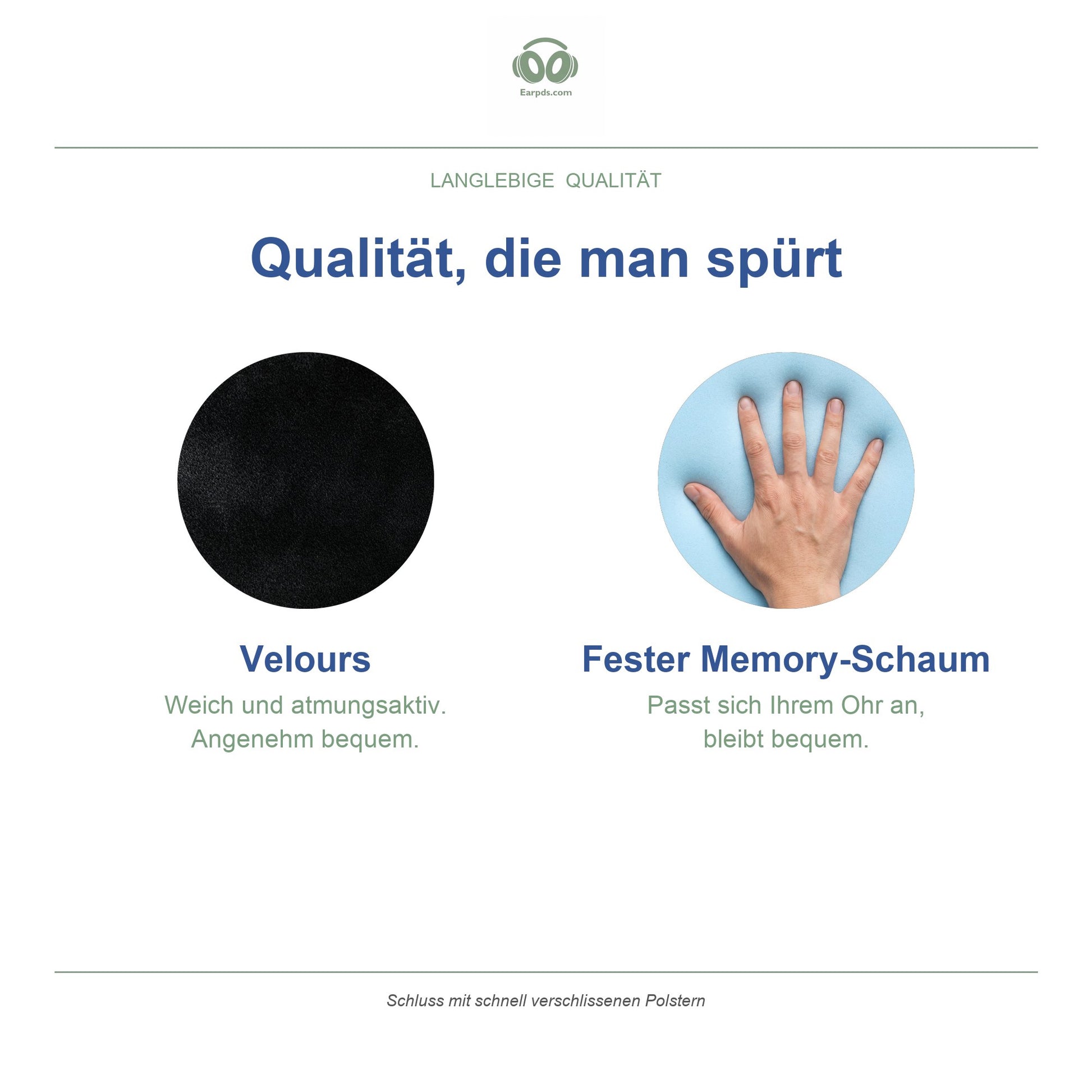 Ersatz-Ohrpolster – Velours