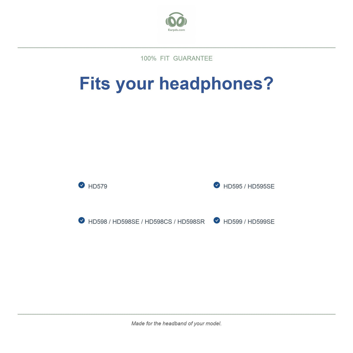 Headband for Sennheiser HD599, compatible models