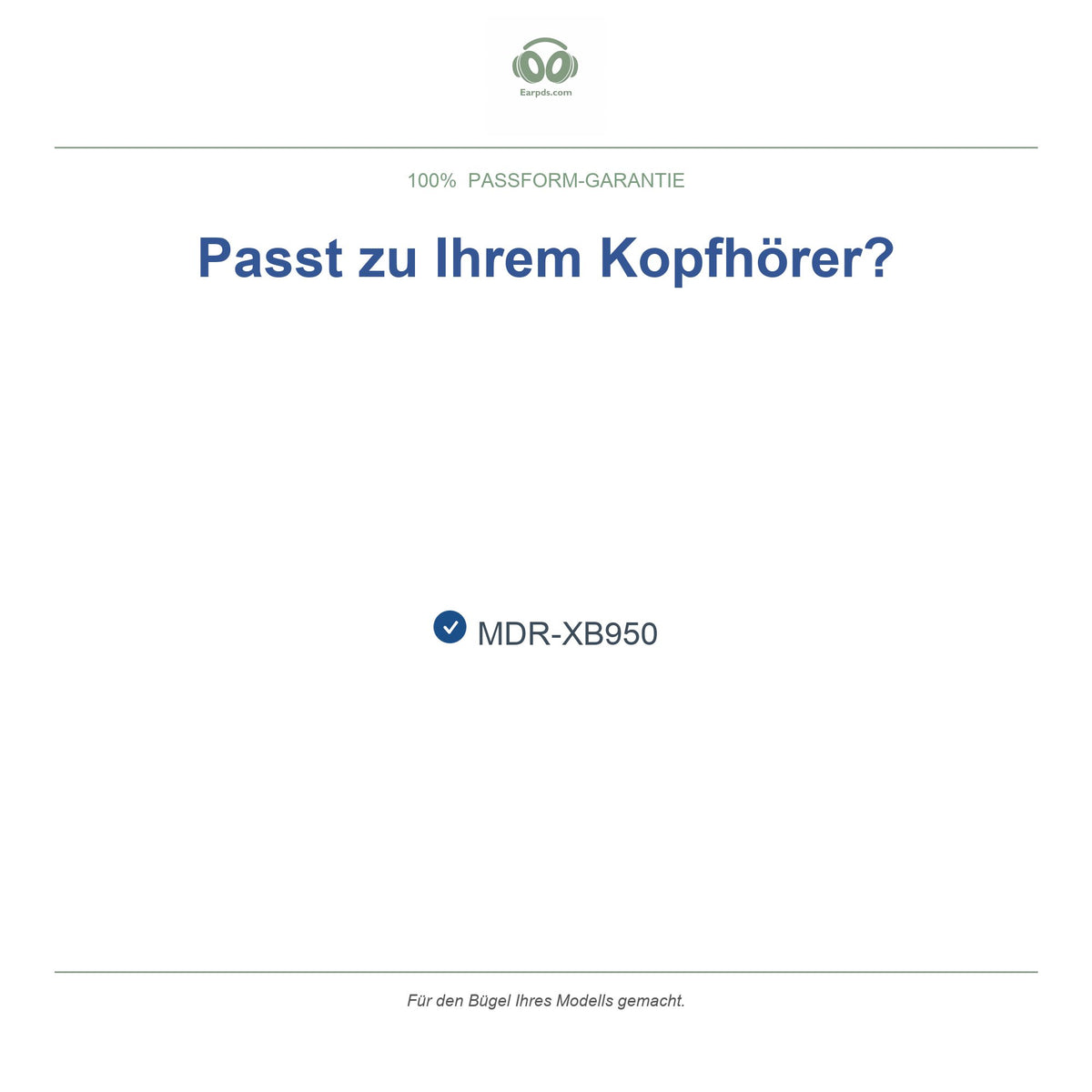 Kopfband für Sony MDR-XB950, kompatible Modelle