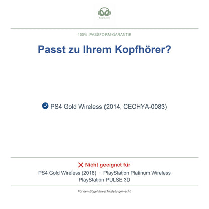 Kopfband für Sony PS4 Gold Wireless, kompatible Modelle