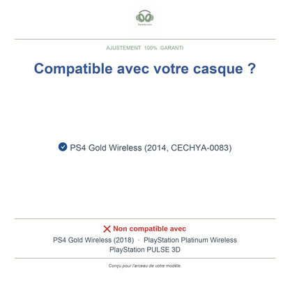 Arceau pour Sony PS4 Gold Wireless, modèles compatibles