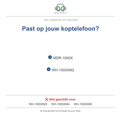 Kopfband für Sony WH-1000XM2 – Ersatz-Kopfhörer-Kopfband, passend für WH-1000XM2 und MDR-1000X – nicht für WH-1000XM3 – kompatible Modelle