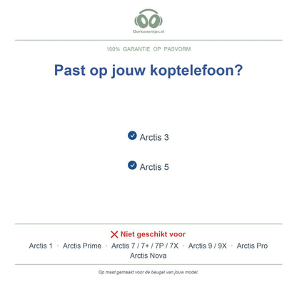 Kopfband für SteelSeries Arctis 3 / Arctis 5 – Ersatz-Kopfhörer-Kopfband (elastisches Band), passend für Arctis 3 und Arctis 5 – nicht für andere Arctis-Modelle – kompatible Modelle